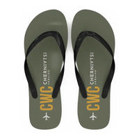 Thumbnail for Chernivtsi International Airport (CWC) Slippers & Flip Flops - Slippers - Flip Flops - Code - Green Army