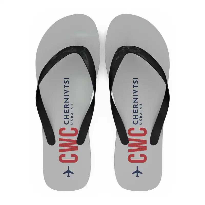 Chernivtsi International Airport (CWC) Slippers & Flip Flops - Slippers - Flip Flops - Code - Light Gray