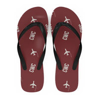 Thumbnail for Chernivtsi International Airport (CWC) Slippers & Flip Flops - Slippers - Flip Flops - Pattern - Dark Red
