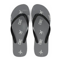 Thumbnail for Chernivtsi International Airport (CWC) Slippers & Flip Flops - Slippers - Flip Flops - Pattern - Gray
