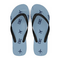 Thumbnail for Chernivtsi International Airport (CWC) Slippers & Flip Flops - Slippers - Flip Flops - Pattern - Light Blue
