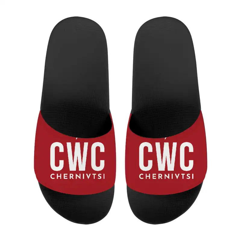 Chernivtsi International Airport (CWC) Slippers & Flip Flops - Slippers - Sport - Code - Red