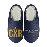 Thumbnail for Cam Ranh International Airport Nha Trang (CXR) Slippers & Flip Flops - Slippers - Cotton - Code - Different - Navy Blue