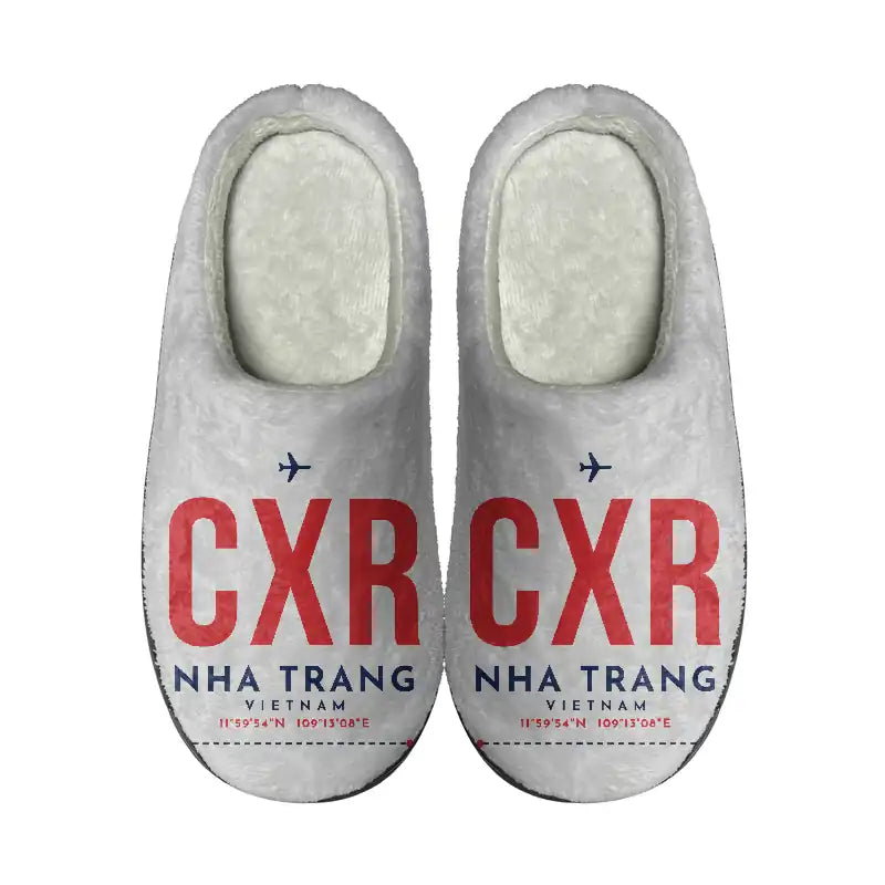 Cam Ranh International Airport Nha Trang (CXR) Slippers & Flip Flops - Slippers - Cotton - Code - Same - Light Gray
