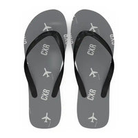Thumbnail for Cam Ranh International Airport Nha Trang (CXR) Slippers & Flip Flops - Slippers - Flip Flops - Pattern - Gray