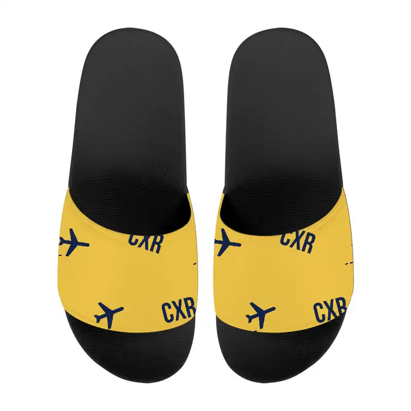 Cam Ranh International Airport Nha Trang (CXR) Slippers & Flip Flops - Slippers - Sport - Pattern - Yellow