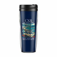 Thumbnail for Cam Ranh International Airport Nha Trang (CXR) Travel Mugs - Poster - Plastic (No Holder) - Dark Blue