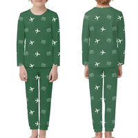 Thumbnail for Chiayi Airport (CYI) Pajamas - Children Pajamas - Green