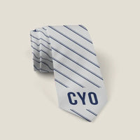 Thumbnail for Vilo Acuña Airport (CYO) Ties - Tie - Stripe - Light Gray
