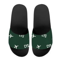 Thumbnail for Cheyenne Regional Airport (CYS) Slippers & Flip Flops - Slippers - Sport - Pattern - Dark Green