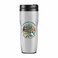 Thumbnail for Cheyenne Regional Airport (CYS) Travel Mugs - Badge - Plastic (No Holder) - Light Gray
