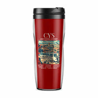 Thumbnail for Cheyenne Regional Airport (CYS) Travel Mugs - Poster - Plastic (No Holder) - Red
