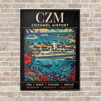 Thumbnail for CZM - Poster - Canvas Framed - Black