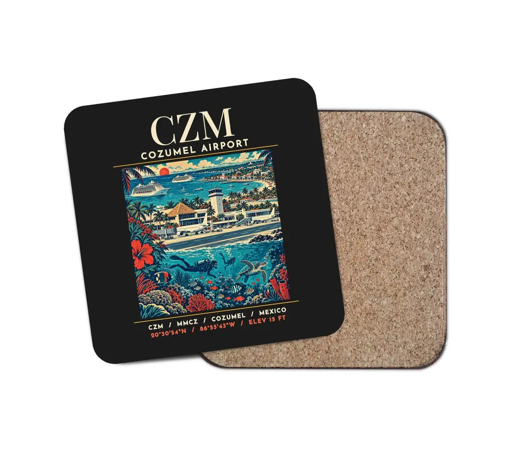 CZM - Poster - Coaster - Black