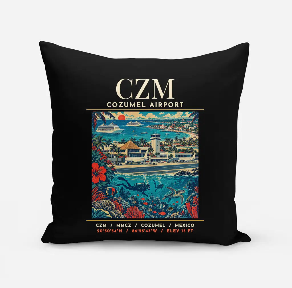 CZM - Poster - Pillow - Black