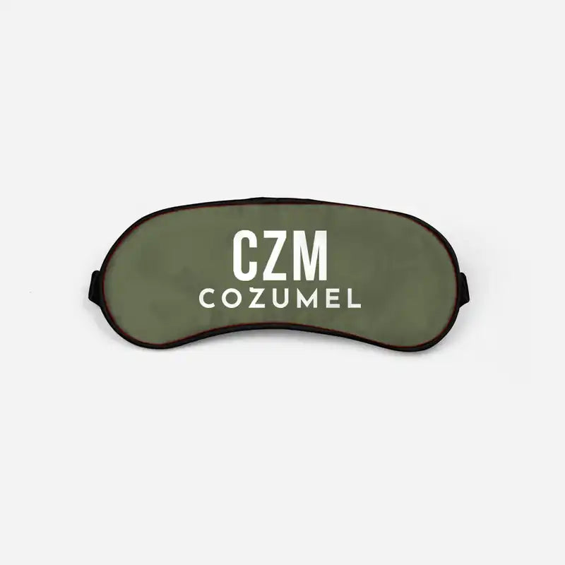Cozumel International Airport (CZM) Sleep Masks - Sleep Mask - Code - Green Army