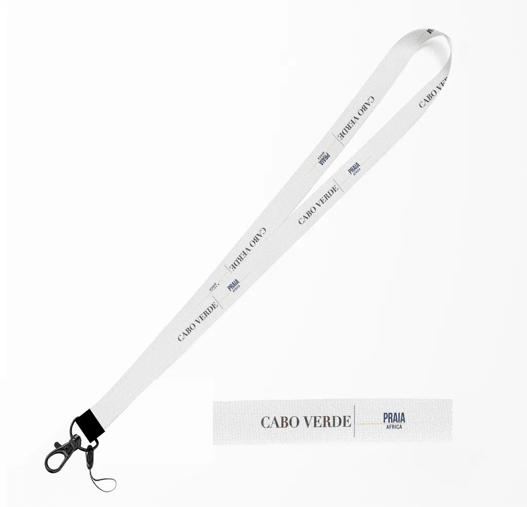 Cabo Verde Country Series lanyard - white