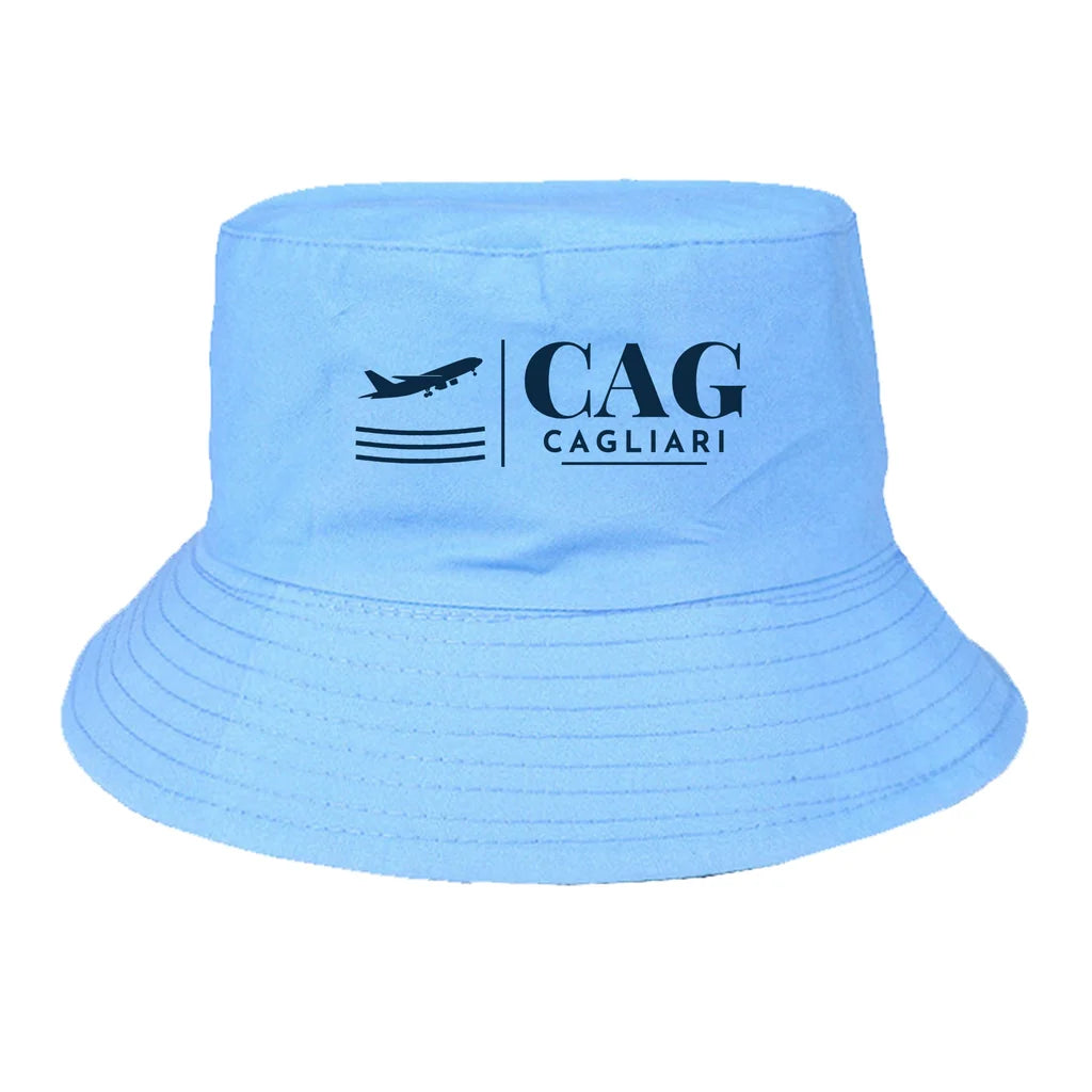 Cagliari Elmas Airport (CAG) summer hat - light blue