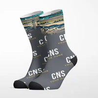 Thumbnail for Cairns Airport (CNS) - Socks - Grey + Name