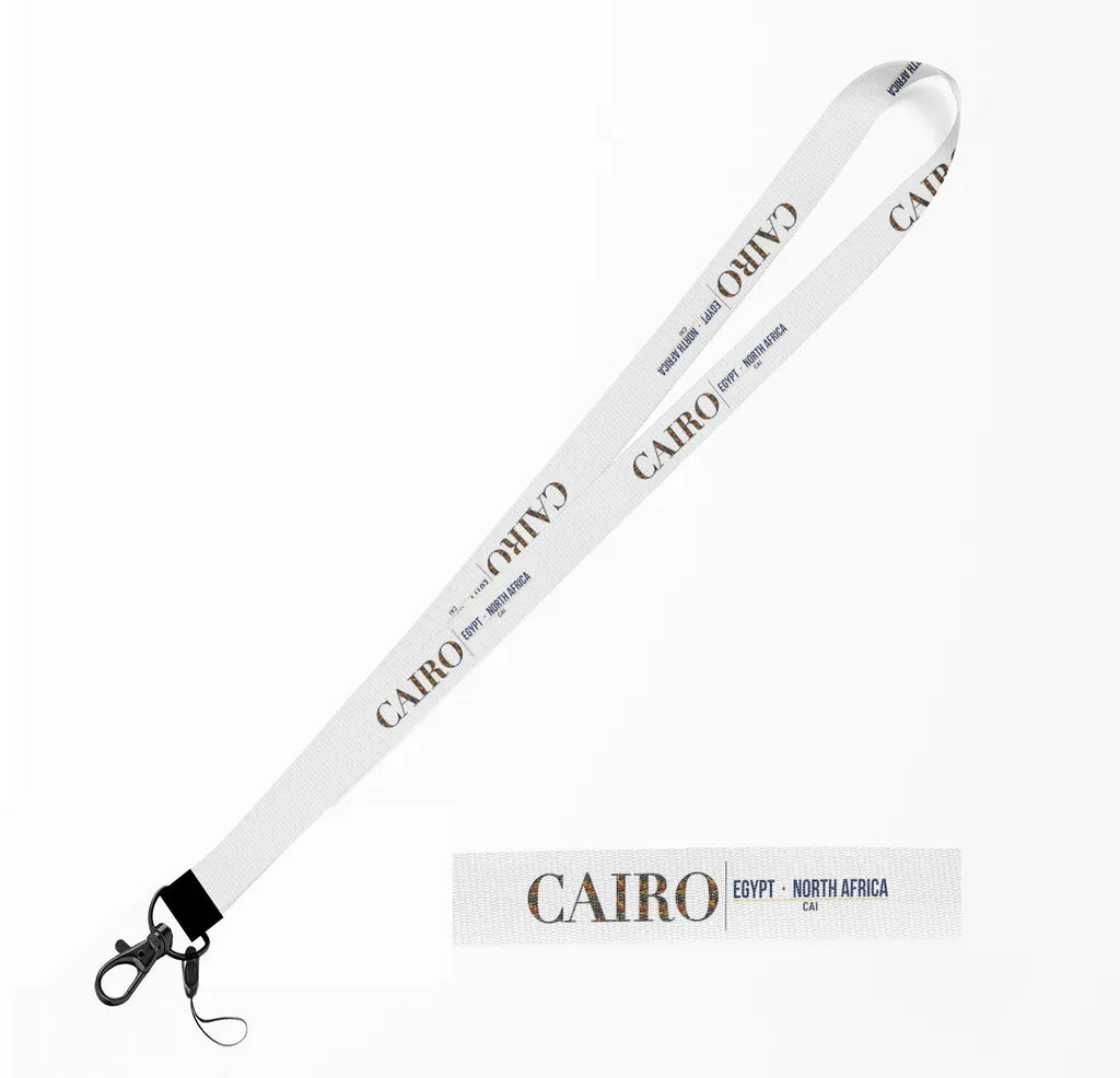 Cairo City Series lanyard - white