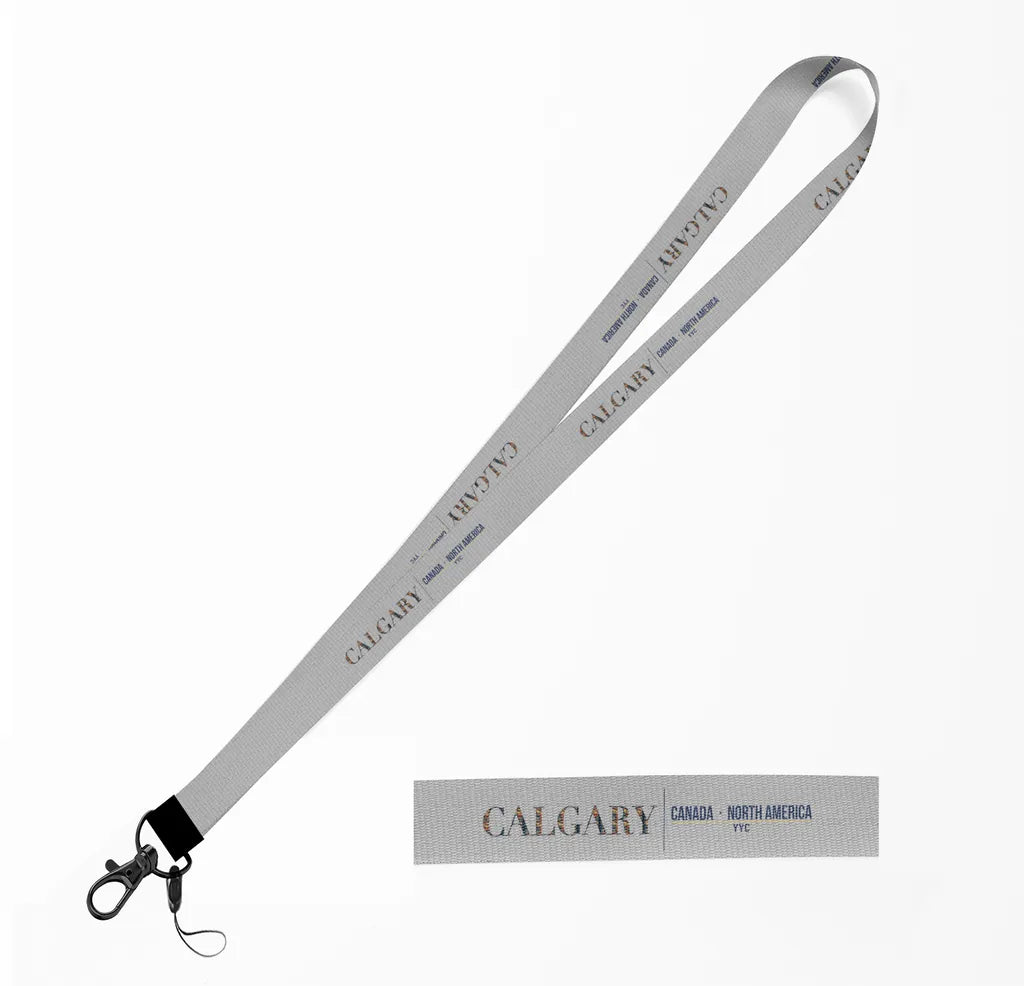 Calgary City Series lanyard - light gray