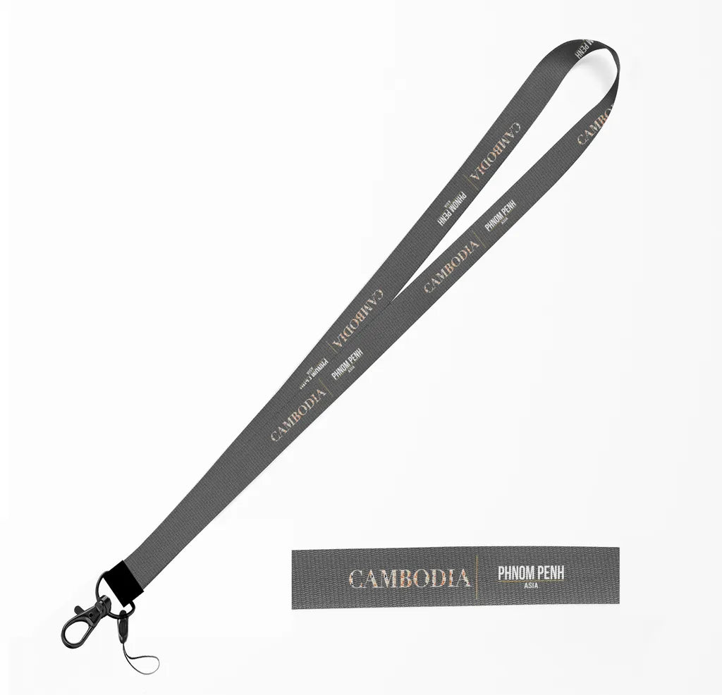 Cambodia Country Series lanyard - gray
