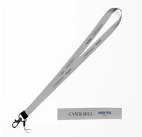 Thumbnail for Cambodia Country Series lanyard - light gray