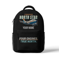 Thumbnail for Canadair C-4 Argonaut North Star - 3D Backpack - Cartoon + Name - Black