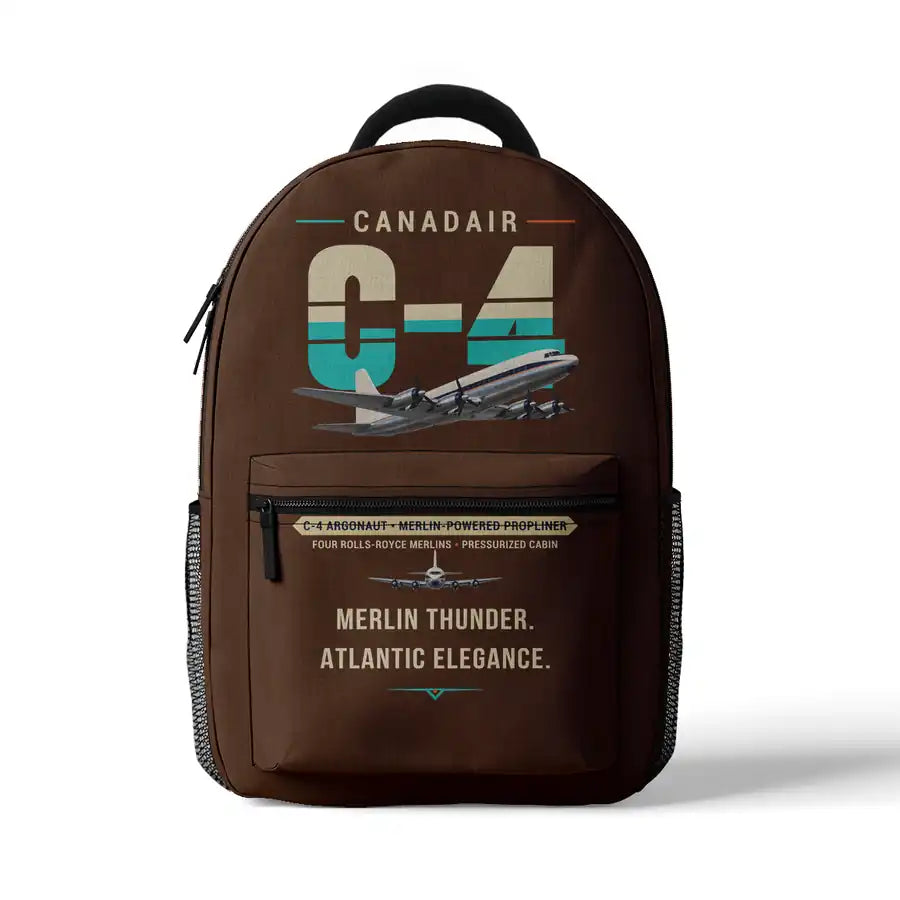 Canadair C-4 Argonaut North Star - 3D Backpack - Original - Brown