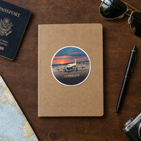 Thumbnail for Canadair C-4 Argonaut North Star - 3D - Circle Sticker - Notebook