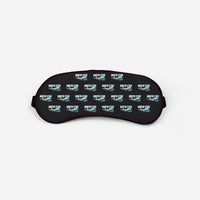 Thumbnail for Canadair C-4 Argonaut North Star - Cartoon Pattern - Sleep Mask - Black