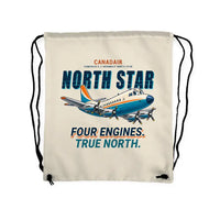 Thumbnail for Canadair C-4 Argonaut North Star - Drawstring Bag - Cartoon - Beige