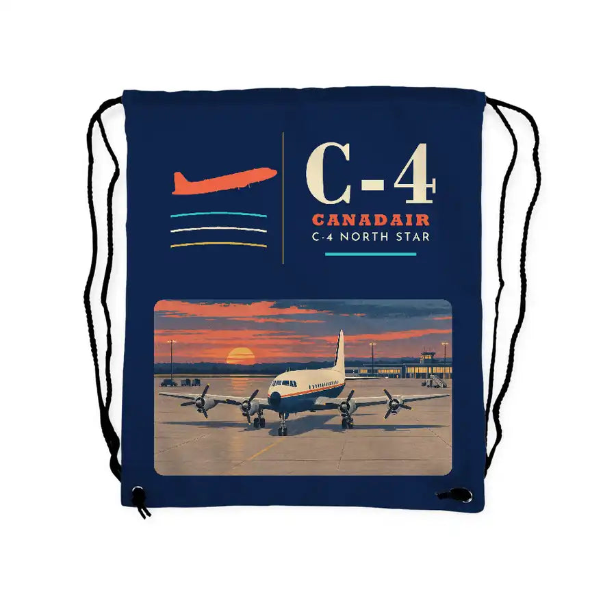 Canadair C-4 Argonaut North Star - Drawstring Bag - Classic - Dark Blue