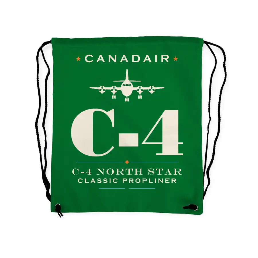 Canadair C-4 Argonaut North Star - Drawstring Bag - Heritage - Green