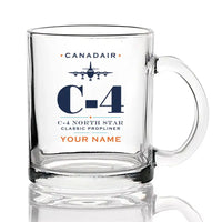 Thumbnail for Canadair C-4 Argonaut North Star - Heritage + Name - Coffee & Tea Glass