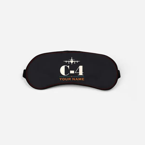 Canadair C-4 Argonaut North Star - Heritage + Name - Sleep Mask - Black
