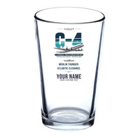 Thumbnail for Canadair C-4 Argonaut North Star - Original + Name - Beer & Water Glass