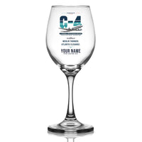 Thumbnail for Canadair C-4 Argonaut North Star - Original + Name - Wine Glass