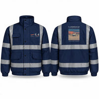 Thumbnail for Canadair C-4 Argonaut North Star Reflective Winter Jackets - Poster - Navy Blue