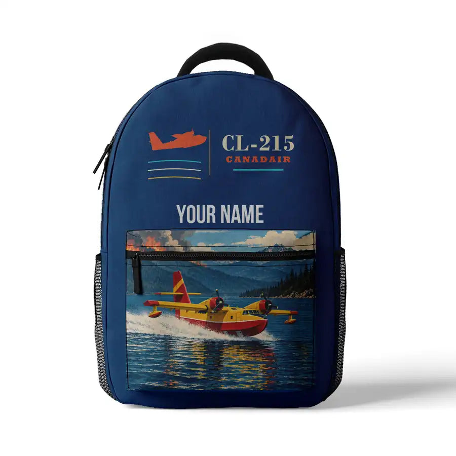 Canadair CL-215 - 3D Backpack - Blue + Name