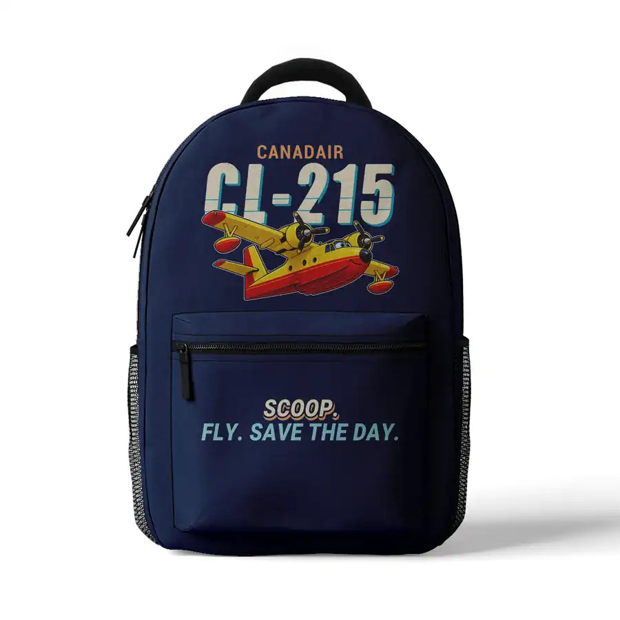 Canadair CL-215 - 3D Backpack - Cartoon - Dark Blue