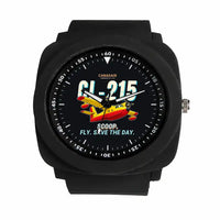 Thumbnail for Canadair CL-215 - Cartoon - Rubber Strap - Black