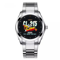 Thumbnail for Canadair CL-215 - Cartoon - Stainless Steel Band - For Men