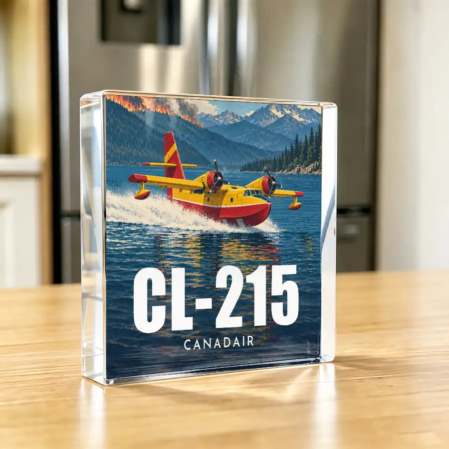 Canadair CL-215 - Crystal Ornament - 3D - Kitchen
