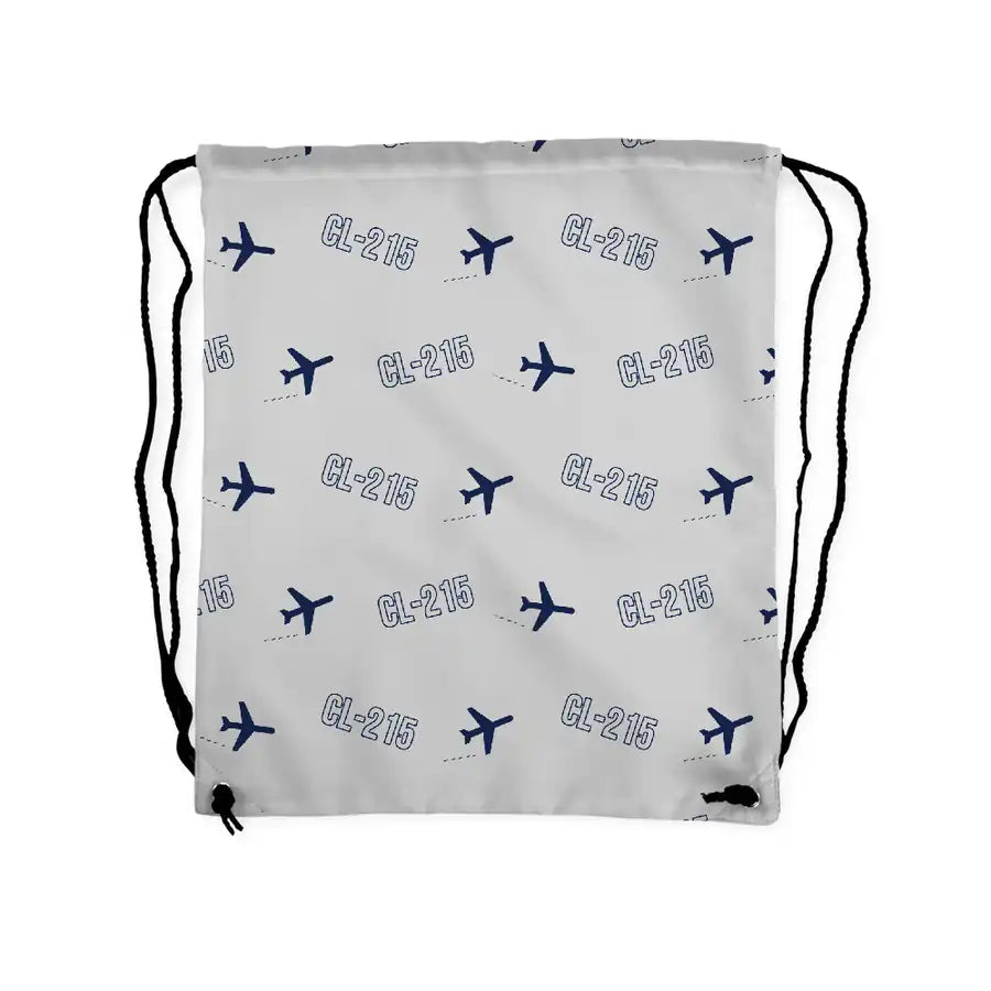 Canadair CL-215 - Drawstring Bag - 3D Pattern - Light Gray