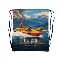 Thumbnail for Canadair CL-215 - Drawstring Bag - 3D Scene + Name