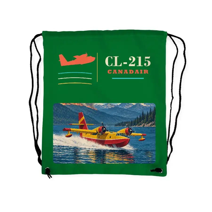 Canadair CL-215 - Drawstring Bag - Classic - Green