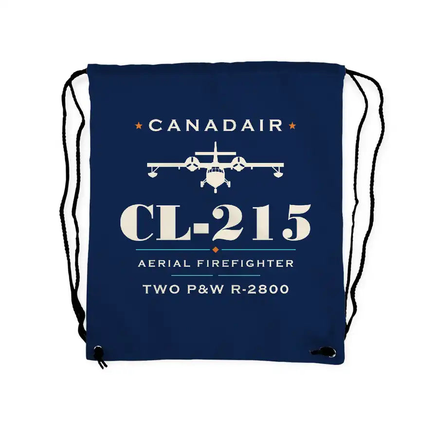 Canadair CL-215 - Drawstring Bag - Heritage - Dark Blue