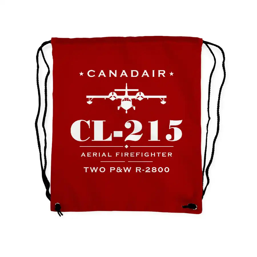 Canadair CL-215 - Drawstring Bag - Heritage - Red