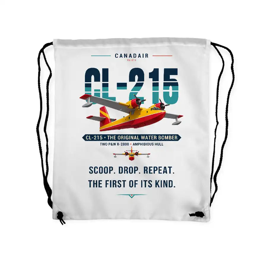 Canadair CL-215 - Drawstring Bag - Original - White